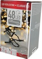 Kerstlampjes - kerstverlichting - met 48 LED 3.5 m Warm White