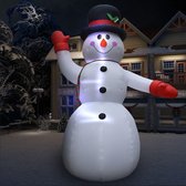 Opblaasbare kerstsneeuwman 10 m XXL Hogedrukblazer
