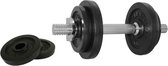 Tunturi - Fitness Set - Halterset 10 kg incl 1 Dumbellstang - Halterschijven 2 x 1,25 kg