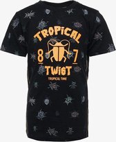 TwoDay jongens T-shirt met insecten print - Zwart - Maat 158/164