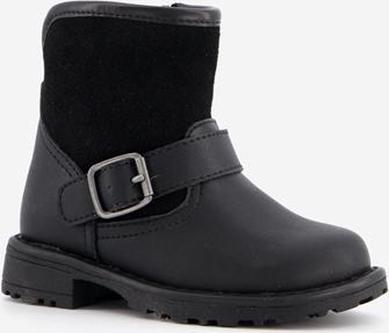 Groot leren jongens boots - Zwart - Maat 27 - Echt leer - Uitneembare zool  | bol.com