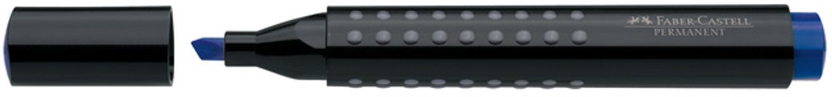 Marker FC Grip permanent - beitelpunt blauw