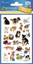 Avery papieretiket Z-design Kids pakje a 3 vel honden en katten