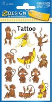 Tattoo etiket Z-design Kids pakje a 1 vel apen