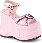 Demonia Sleehakken -37 Shoes- WAVE-09 US 7 Roze/Zwart