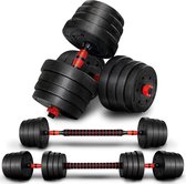 SOUTHWALL dumbell set tot 20kg – halterset – fitness gewichten – verstelbare gewichten - halterstang