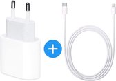 VINA® iPhone 13 oplaadstekker 20W USB-C Power oplader - Wit -Snellader Geschikt voor Iphone 12 / 11 / X / iPad / 13 Pro Max / iPhone 13 Pro/ iphone 13 mini/ iphone 13  inclusief 1