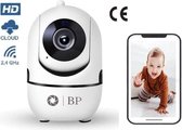 BP Baby Camera - Beveiligingscamera Binnen - Security Camera - Babyfoon - IP Camera - 2 Weg Audio- WiFi - Beweeg en Geluidsdetectie - Nachtvisie - 360 Eyes - 1080P HD Beelden -  Op