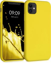 kwmobile telefoonhoesje voor Apple iPhone 11 - Hoesje voor smartphone - Back cover in stralend geel