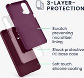 kwmobile telefoonhoesje voor OnePlus Nord CE 5G - Hoesje met siliconen coating - Smartphone case in wijnrood