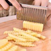 Coupe frites - Coupe concombre - Coupe chips vague - Inox