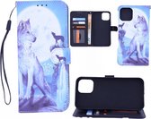 iPhone 12 Pro Max Bookcase hoesje met print - Wolf