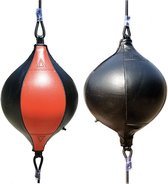 Ellanora® Dubbelzijdige bokszak - professionele ponsen PU-leer peervormige hangende speedbal - opblaasbare bokszak - oefenspeedball voor fitness