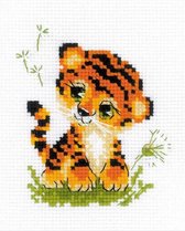 Borduren - Baby Tiger - 13x16 cm - Riolis