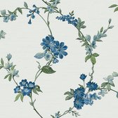 Fabric Touch flower light blue - FT221213