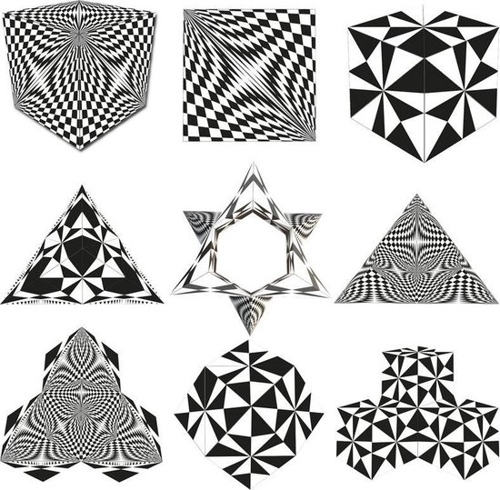Geobender Abstract Geobender Magneetkubus - 72 geometrische vormen - Abstract 2 | bol.com