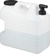 Relaxdays Jerrycan met kraan - waterjerrycan - schroefdeksel - handvat - camping watertank - 20 Liter
