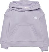 Kids ONLY KMGNEVER L/S SMALL LOGO HOODIE UB PNT Meisjes Trui - Maat 92