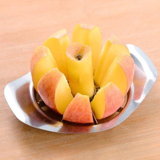 Coupe-pomme / coupe-fruits en acier inoxydable