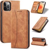 GSMNed – Luxe iPhone X/XS Bruin – hoogwaardig Leren Pu Hoesje – iPhone X/XS Bruin – Design – Met briefgeld vakje