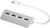 USB Hub - USB splitter voor laptop - USB Hub 4 poort - High Speed - USB switch - USB Hub 3.0 - Zilver