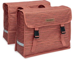 New Looxs Fiori Double Nomi Dubbele Fietstas - 30 liter - Rood