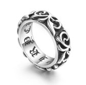 Ring pattern | zilver | ring met motief | Dames ring | Heren ring | 19,75 mm