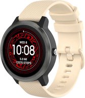 Shop4 - Bandje voor Garmin Venu Sq Bandje (Ook Music Edition) - Bandje voor Garmin Venu Sq 2 Bandje (ook Music Edition) - Siliconen Zand Geel