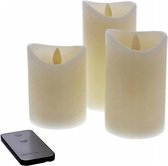 3 Led kaarsen met afstandsbediening - led kaarsen 3 stuks - led kaarsen - led verlichting - kaarsen - kaars - kaarsen electrisch - kerst cadeau - kerst - verlichting - licht