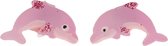 Meisjes Oorbellen dolfijn roze
