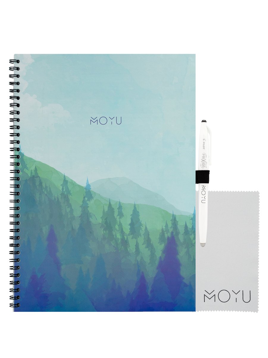 MOYU Ringband A4 | Misty Mountain | Uitwisbaar & Herschrijfbaar Notitieboek