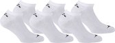 Diadora Sneaker Plain Enkelsokken Sokken - Maat 43-46 - Unisex - wit - zwart