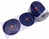 Lupio 4" 200 stks/rol blauwe doelen om te schieten - 4 inch reactieve doelstickers - zelfklevend voor BB Gun - Pellet Pistool - Airsoft - geweer