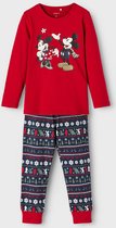 Name it 2-delige pyjama Mickey-Minnie kerst 98