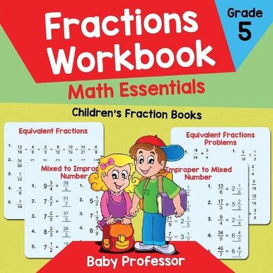 Fractions Workbook Grade 5 Math Essentials - cover
