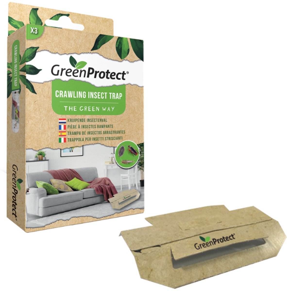 Green Protect Kruipende insectenval 3st