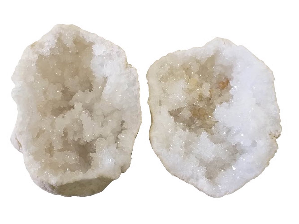 Bergkristal geode / Kwarts geode 0,8 kg