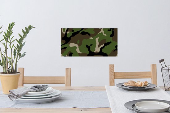 Stickers Stickers muraux - Motif camouflage Militaire - 40x20 cm