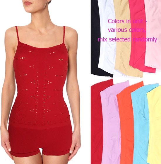 Dames ondergoed set - 2-delig - Sportief - Shirt/Top + Boxer - Roze fuchsia - S/M