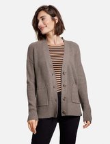 GERRY WEBER Dames Gebreid vest met wol Brindle-Melange-42