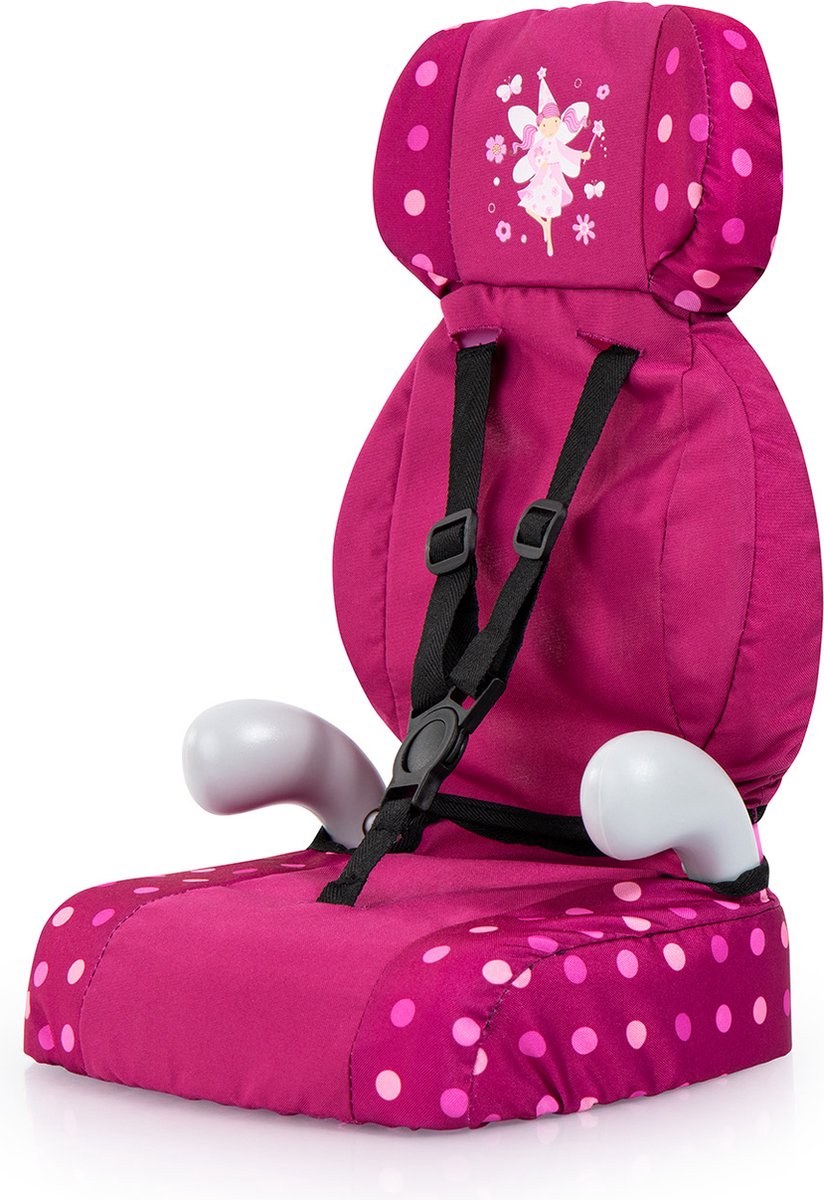 Bayer - Autostoeltje Deluxe Car Seat voor poppen - Roze met Fee (67567AA) - Bayer Design