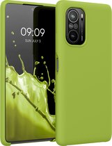 kwmobile telefoonhoesje voor Xiaomi Mi 11i / Poco F3 - Hoesje met siliconen coating - Smartphone case in groene peper