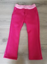 Flared joggingbroek - meisjes - fuchsia - maat 110/116