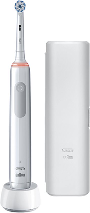 Oral-B Pro 3 - 3500 - Witte Elektrische Tandenborstel + Reisetui - Oral B
