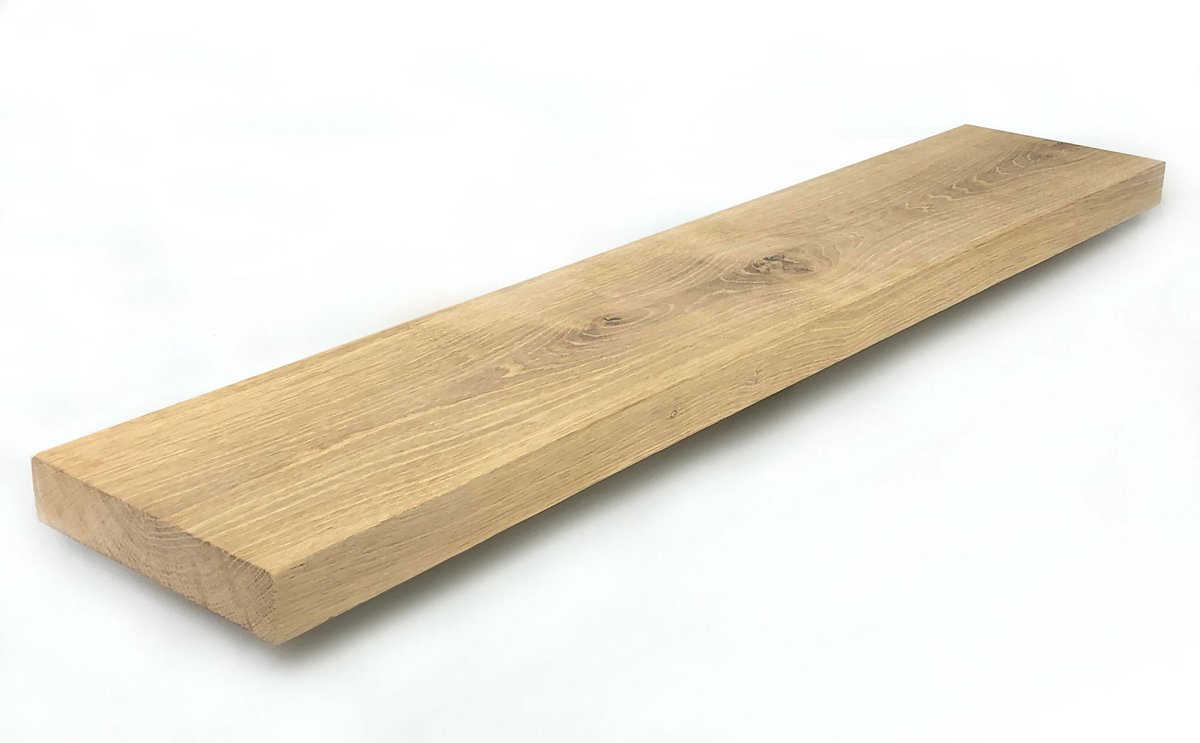 Eiken plank 60 x 25 cm recht - Massief eiken plank - Eiken plank - Eikenhout - Tuinexpress.nl