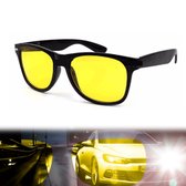 Nachtbril met Gele Glazen - voor Dames en Heren - Veilig Auto Rijden - Avondbril tegen fel licht - Autobril