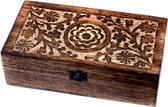 Opbergbox 32 vakken hout - Etherische olie - Sieradendoos - Organizer