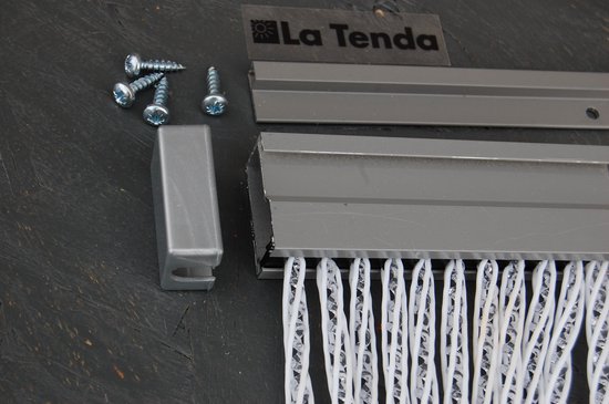 La Tenda Deurgordijn Vliegengordijn Lucca 3 120x230cm wit — afbeelding 3