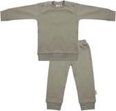 Little Indians pyjama abbey stone green - groen - maat 3-6 maanden  - zomerpyjama/ winterpyjama - junior - kids - baby - dreumes - peuter - slapen - bedtijd - zebraprint - Kidswear