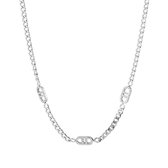 Michelle Bijoux Ketting Good Life Witte Stenen Zilver JE13723